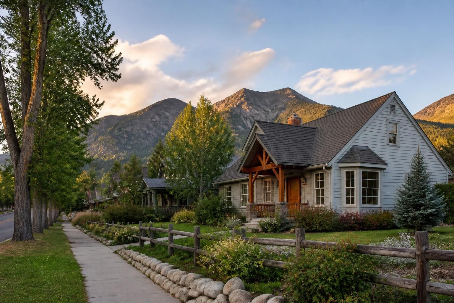 Rural Colorado homes with a peaceful natural landscape.